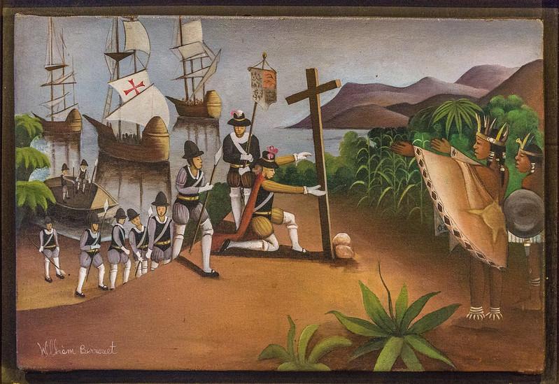 Berrouet, Wilhem  “Niña, Pinta, Santa Maria Christopher Columbus arrival in the Americas.”